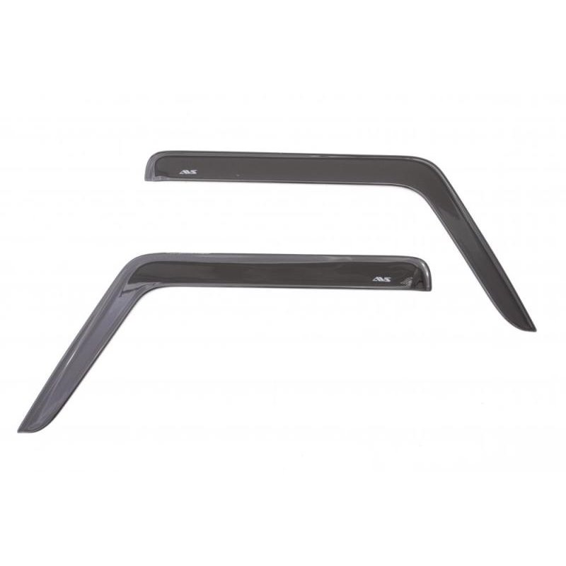 AVS 07-18 Jeep Wrangler (2 Door Only) Ventvisor Low Profile Window Deflectors 2pc - Smoke