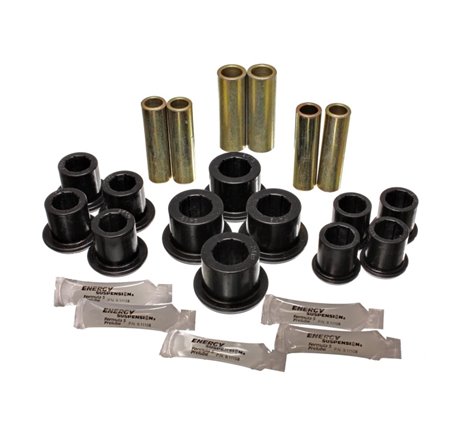 Energy Suspension 97-03 Ford F100/F150/F250 2WD Black Rear Leaf Spring Bushing Set