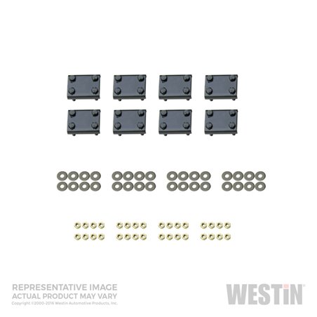 Westin 99-16 Ford F-250/350/450/550HD Reg/Supr Cab/Crew Premier Oval Nerf Step Bar Mount Kit - Blk