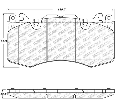 StopTech 12-17 Land Rover Range Rover Street Select Front Brake Pads