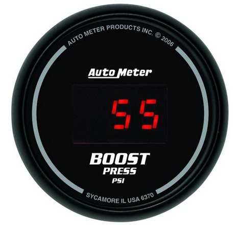 Autometer SportComp 52mm Digital 0-60 PSI Boost Gauge