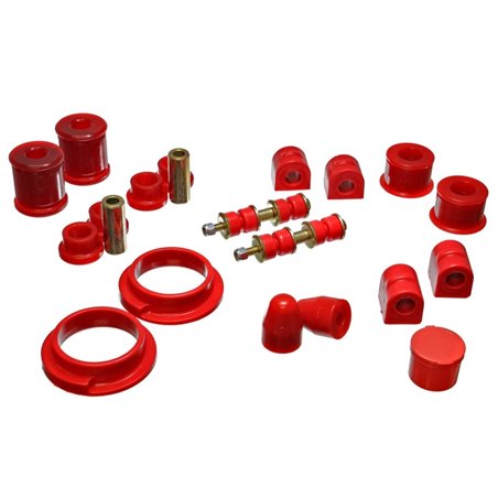 Energy Suspension 00-04 Ford Focus Red Hyper-flex Master Bushing Set