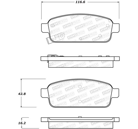 StopTech Street Brake Pads - Front