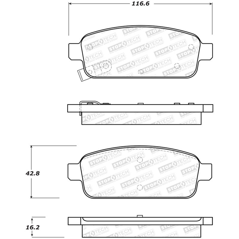 StopTech Street Brake Pads - Front