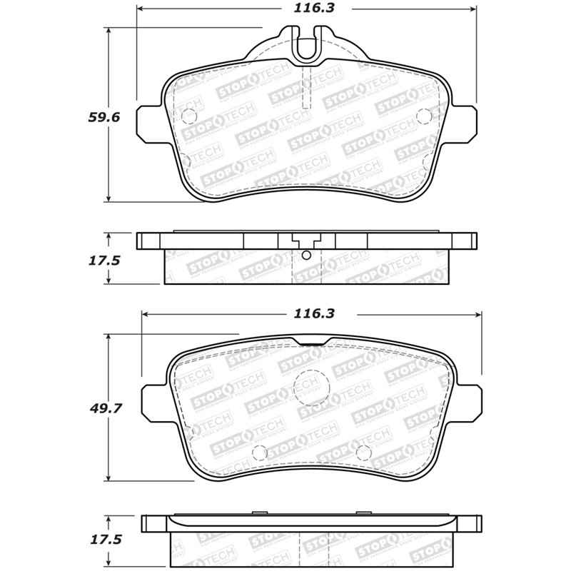 StopTech Street Brake Pads - Front