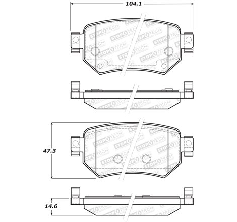 StopTech Street Brake Pads - Rear