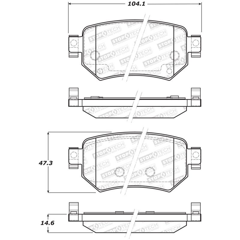 StopTech Street Brake Pads - Rear