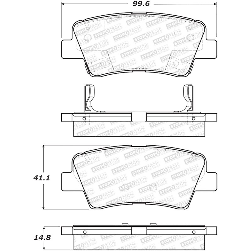 StopTech Street Brake Pads - Front