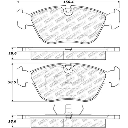 StopTech Street Select Brake Pads - Rear