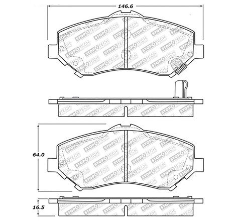 StopTech Street Select Brake Pads - Rear