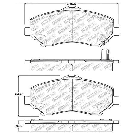 StopTech Street Select Brake Pads - Rear