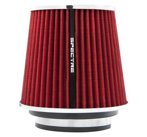 Spectre Adjustable Conical Air Filter 5-1/2in. Tall (Fits 3in. / 3-1/2in. / 4in. Tubes) - Red