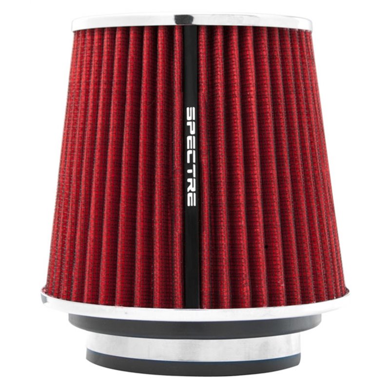 Spectre Adjustable Conical Air Filter 5-1/2in. Tall (Fits 3in. / 3-1/2in. / 4in. Tubes) - Red