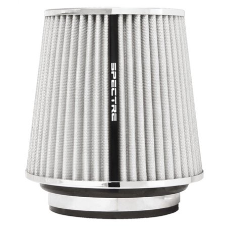 Spectre Adjustable Conical Air Filter 5-1/2in. Tall (Fits 3in. / 3-1/2in. / 4in. Tubes) - White