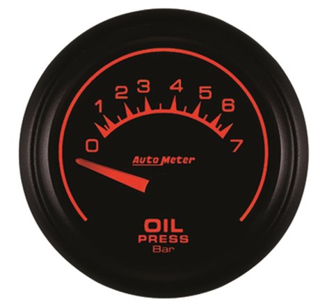 Autometer ES 52.4mm 0-7 Bar Oil Pressure SSE Gauge