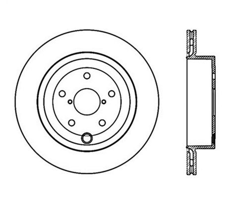 StopTech Power Slot 08-10 Subaru Impreza STi Rear Left Slotted Rotor