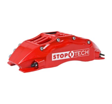 StopTech 09-10 Nissan 370Z Sport Model Only Front BBK w/ Red ST-60 Calipers Slotted 355x32mm Rotors