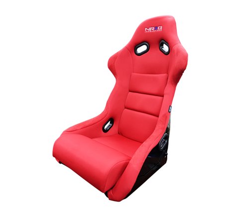 NRG FRP Bucket Seat (Red Cloth) - Large