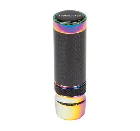 NRG Slimboy Adjustable Shift Knob (M10X1.25) Nissan / Mazda / Toyota - Carbon Fiber / Neochrome