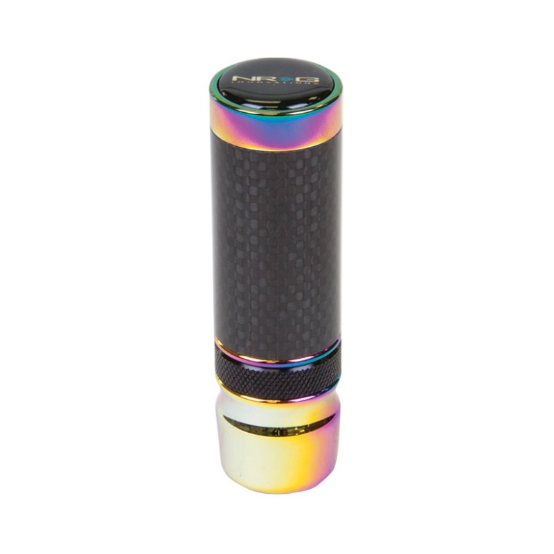 NRG Slimboy Adjustable Shift Knob (M10X1.25) Nissan / Mazda / Toyota - Carbon Fiber / Neochrome