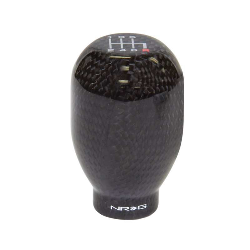 NRG Universal Shift Knob 42mm - Heavy Weight 480G / 1.1Lbs. - Black Carbon Fiber (6 Speed)