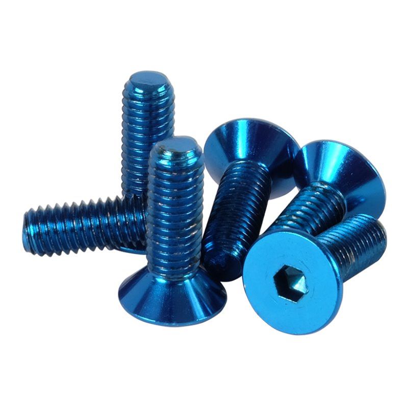 NRG Steering Wheel Screw Upgrade Kit (Conical) - Blue