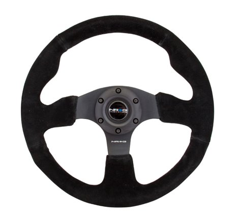 NRG Reinforced Steering Wheel (320mm) Suede w/Black Stitch