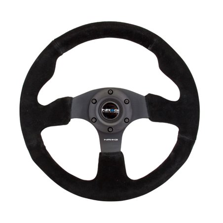 NRG Reinforced Steering Wheel (320mm) Suede w/Black Stitch