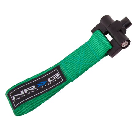 NRG Bolt-In Tow Strap Green - Subaru WRX / STi 02-07 (5000lb. Limit)