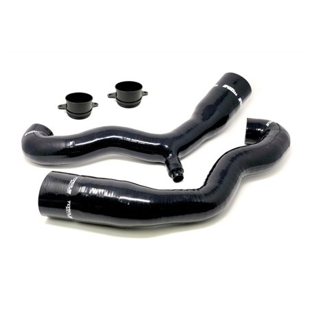 Torque Solution Turbo Inlet Hose Black: Porsche 997.1 TT / GT2