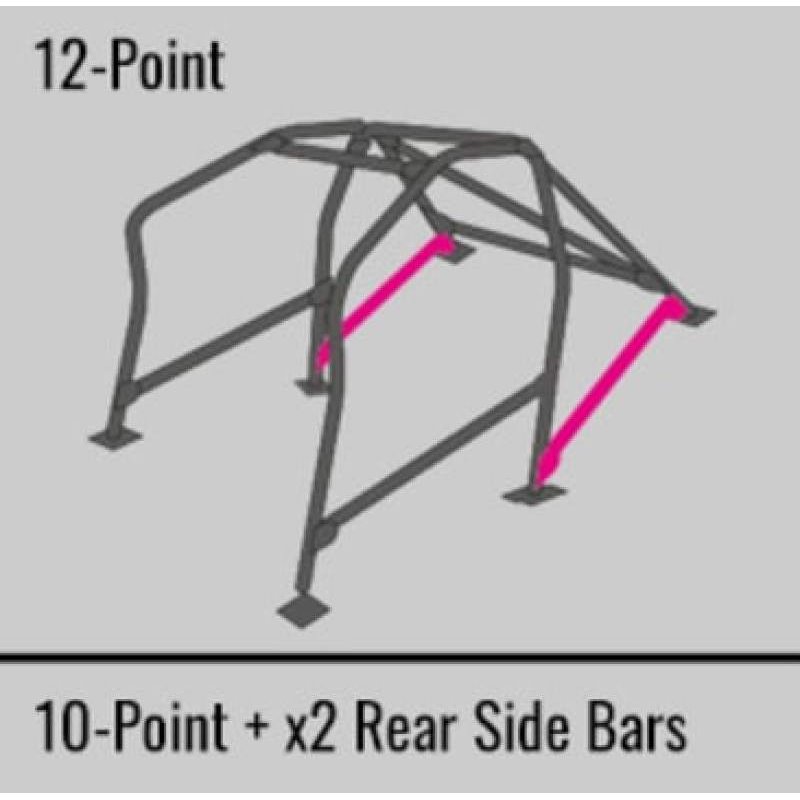 Cusco SFTY21 2-Pssgr 12pt BLK Around Dash Roll Cage 95-01 Acura Integra Type R (DC2) (S/O/No Cancel)