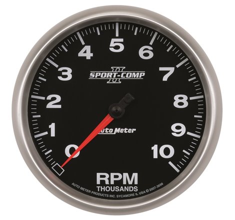 Autometer Sport-Comp II 5 inch 0-10000 RPM In Dash Tachometer