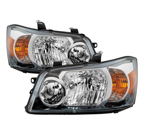 Xtune Toyota Highlander 04-06 (Non Hybrid Models) OEM Style Headlights Chrome HD-JH-THIGH04-AM-C