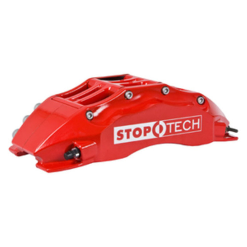 StopTech 09-10 Nissan 370Z Sport Model Only Front BBK w/ Red ST-60 Calipers Slotted 380x32mm Rotors