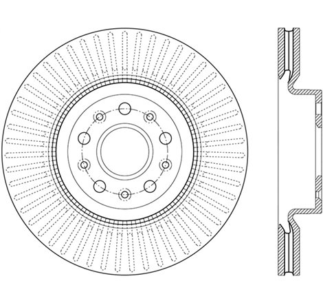 StopTech 14-18 Cadillac CTS Cryo-Stop Front Premium Rotor