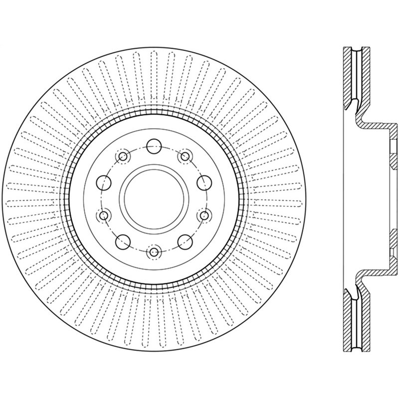 StopTech 14-18 Cadillac CTS Cryo-Stop Front Premium Rotor