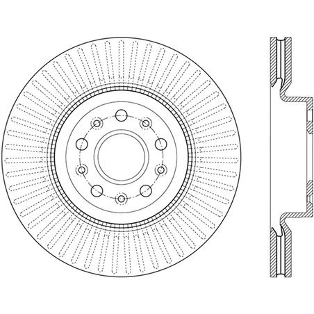 StopTech 14-18 Cadillac CTS Cryo-Stop Front Premium Rotor