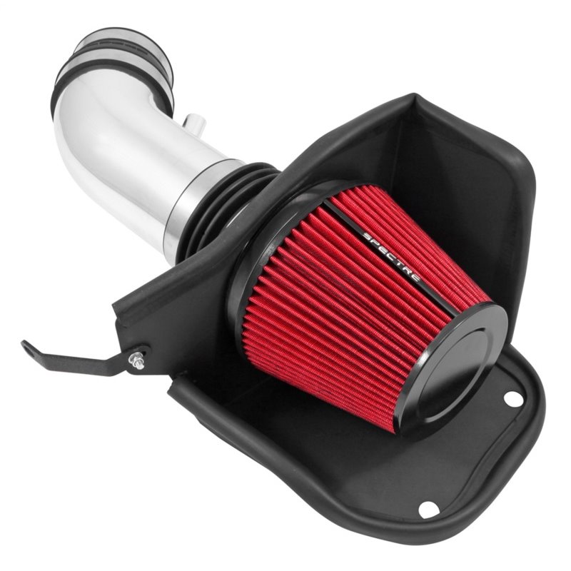 Spectre 12-18 Jeep Grand Cherokee V8-6.4L F/I Air Intake Kit - Polished w/Red Filter