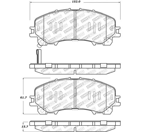 StopTech Street Select 14-17 Infiniti Q50 Front Brake Pads