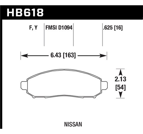 Hawk 05-15 Nissan Frontier 2WD/4WD / 05-15 Nissan Xterra HPS Street Front Brake Pads