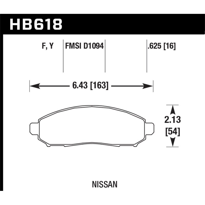 Hawk 05-15 Nissan Frontier 2WD/4WD / 05-15 Nissan Xterra HPS Street Front Brake Pads