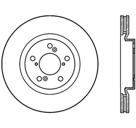 StopTech 09-14 Acura TL Sport Cryo Slotted Front Left Rotor