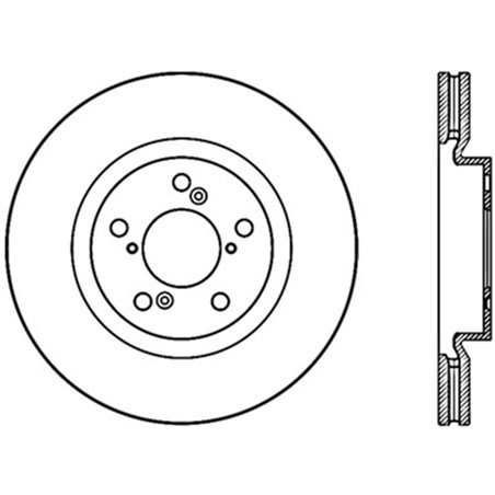 StopTech 09-14 Acura TL Sport Cryo Slotted Front Left Rotor