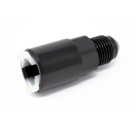 Torque Solution Push-On Quick Disconnect Adapter Fitting: 5/16in SAE to -6AN Male Flare