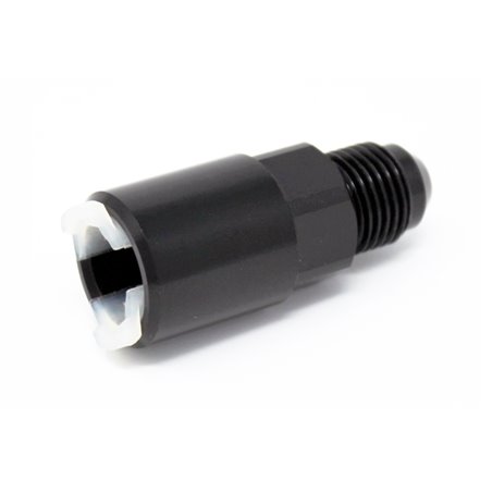 Torque Solution Push-On Quick Disconnect Adapter Fitting: 3/8IN SAE to -8AN Male Flare