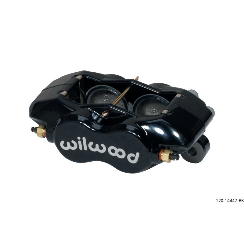 Wilwood Caliper-Forged DynaliteI w/Dust Seal-Black 1.75in Pistons .81in Disc