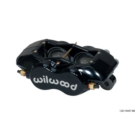 Wilwood Caliper-Forged DynaliteI w/Dust Seal-Black 1.75in Pistons .81in Disc