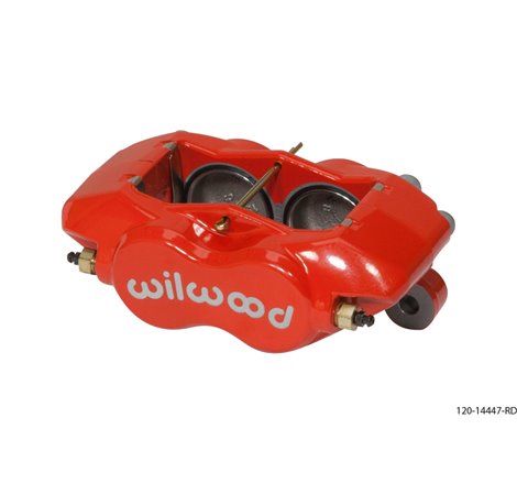 Wilwood Caliper-Forged DynaliteI w/Dust Seal-Red 1.75in Pistons .81in Disc