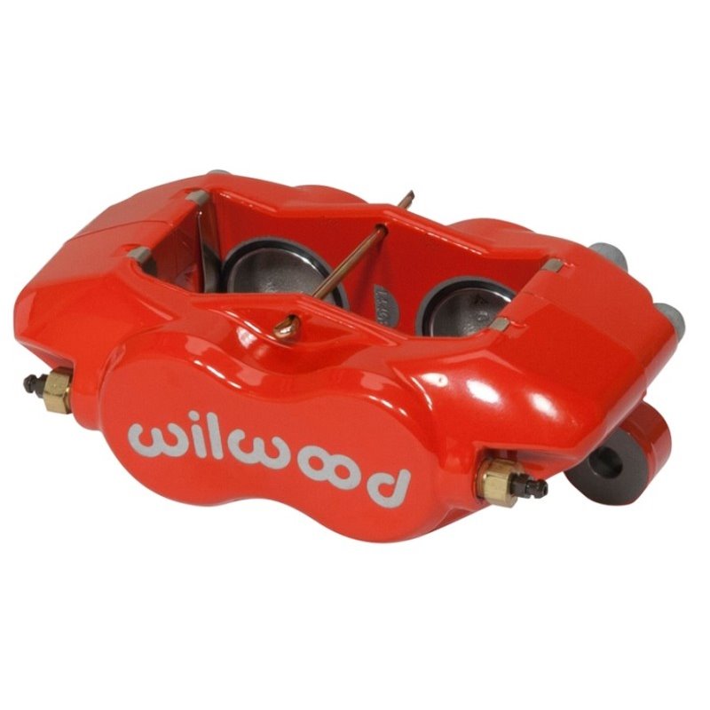 Wilwood Caliper-Forged DynaliteI w/Dust Seal-Red 1.38in Pistons .81in Disc