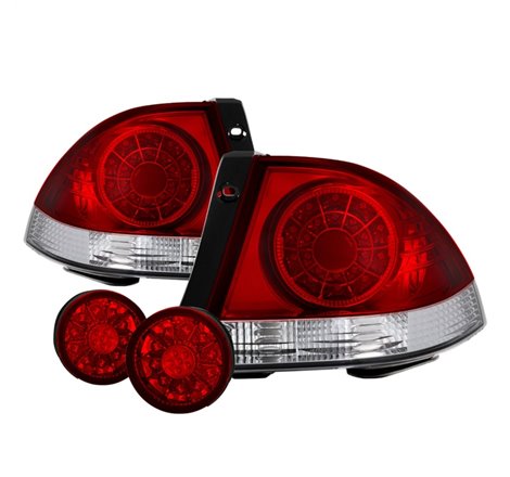 Spyder 01-03 Lexus IS300 LED Tail Lights - Red Clear ALT-YD-LIS300-LED-SET-RC